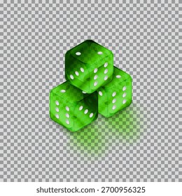 Dados em forma para jogar jogos e jogos de azar