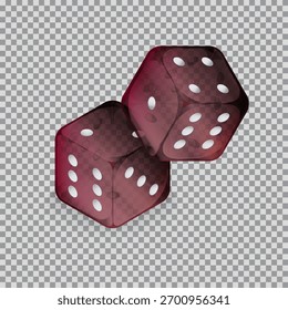Dados em forma para jogar jogos e jogos de azar