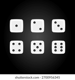 Dados em forma para jogar jogos e jogos de azar