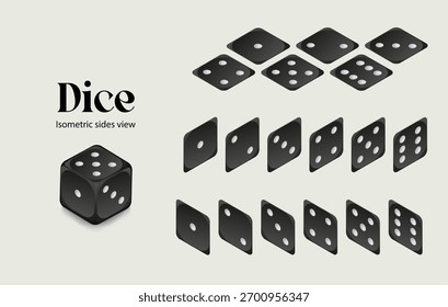 Dados em forma para jogar jogos e jogos de azar