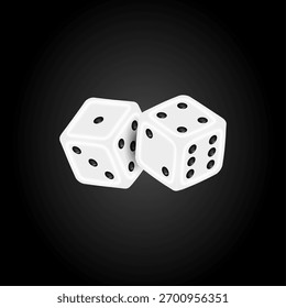 Dados em forma para jogar jogos e jogos de azar