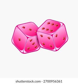 Dados em forma para jogar jogos e jogos de azar