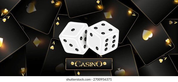 Dados em forma para jogar jogos e jogos de azar