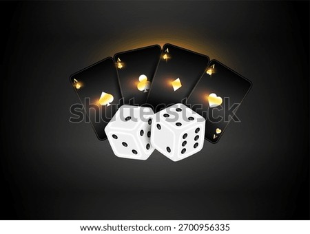 Dice in form for playing games and gambling