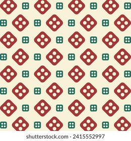 Dídice Cuatro diseño de vectores de moda verde rojo diseño de patrones repetitivos