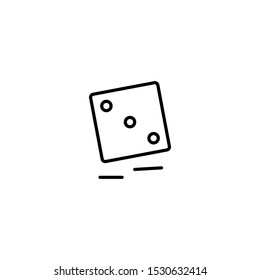 dice gamble icon vector illustration