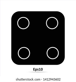 Dice gambling casino. Vector Illustration