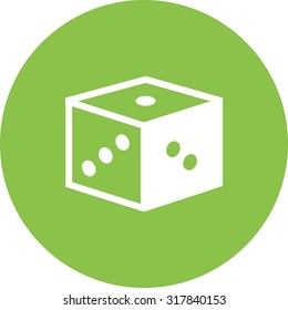 Dice, gambling, game icon vector image.Can also be used for toy and games. Suitable for mobile apps, web apps and print media.
