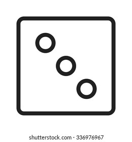 Dice, gambling, game icon vector image.Can also be used for education and science. Suitable for mobile apps, web apps and print media.