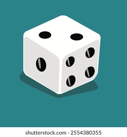 Dice for gambling. Vector illustration