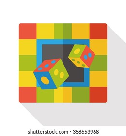 dice game flat icon