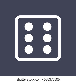 Dice game icon