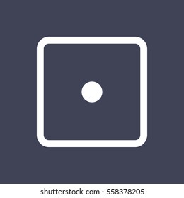 Dice game icon. 