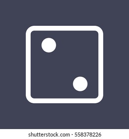 Dice game icon. 