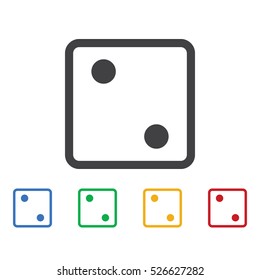 Dice game icon. Casino icons universal set for web and mobile