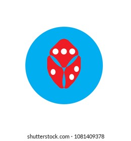 Dice game icon gambling
