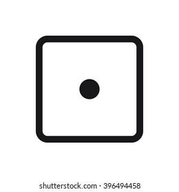 Dice game Icon Vector Illustration on the white background.