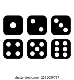 Dice game icon. Vector image