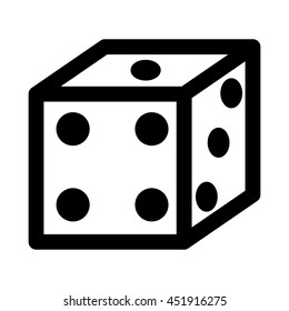 dice game isolated icon design, vector illustration  graphic 