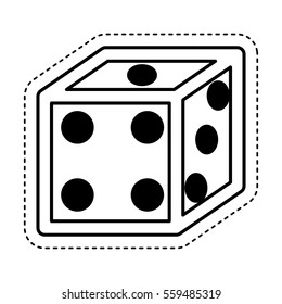 dice game isolated icon vector illustration design