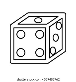 dice game isolated icon vector illustration design