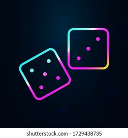 Dice, game, pirate nolan icon. Simple thin line, outline vector of Pirate icons for ui and ux, website or mobile application