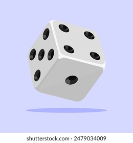 Ilustración vectorial de juego de dados aislada. Ilustración de un Vector de dados.
