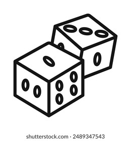 Símbolo de Vector o colección de conjunto de signos en contorno blanco y negro