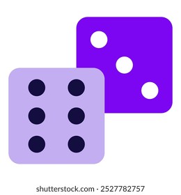 Dice Gaming vector icon illustration