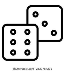 Dice Gaming vector icon illustration