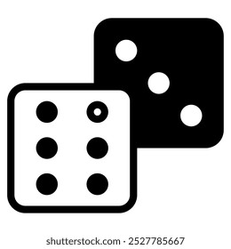 Dice Gaming vector icon illustration