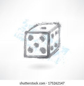 dice grunge icon