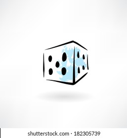 dice grunge icon