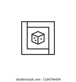 Dice icon. Board games symbol modern, simple, vector, icon for website design, mobile app, ui. Vector Illustration