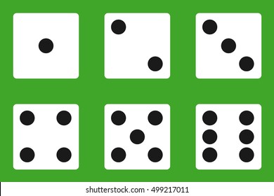 Dice, dice icon, casino, winning, win. Flat design, vector.