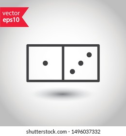 Dice icon. Dice cube vector sign. Casino dices flat icon