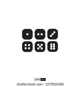 Dice icon, design inspiration vector template for interface and any purpose