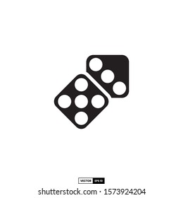 Dice icon, design inspiration vector template for interface and any purpose
