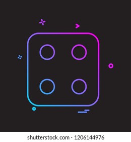 Dice icon design vector
