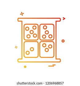 Dice icon design vector
