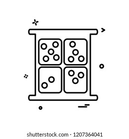 Dice icon design vector