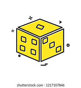 Dice icon design vector