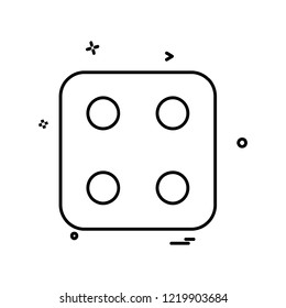Dice icon design vector