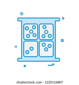Dice icon design vector