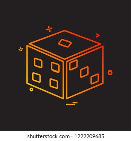 Dice icon design vector