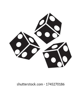 dice icon design,flat style trendy collection