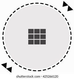 Dice icon Flat Design. Isolated Illustration.