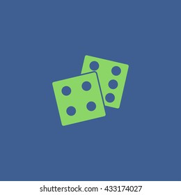 dice icon. Flat design style eps 10