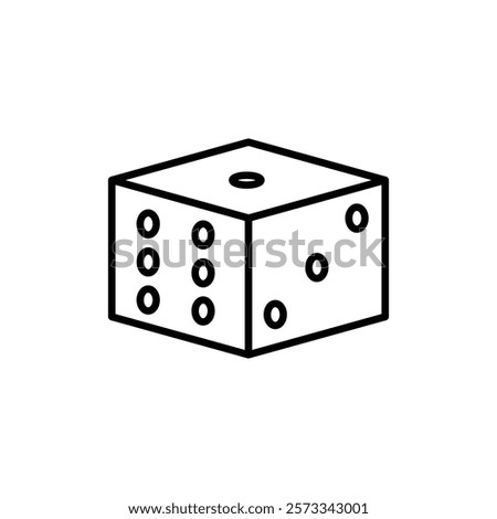 Dice Icon Flat fill set collection