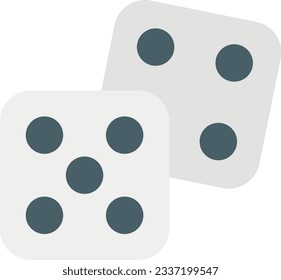 dice icon flat icons design